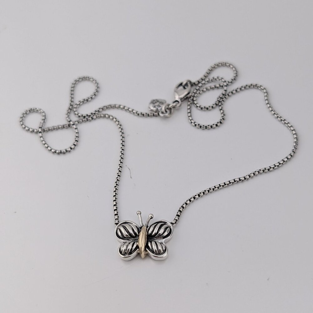 David Yurman Cable Kids Butterfly Pendant Necklace